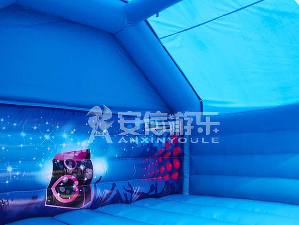 inflatable disco jumping castle 4.5x4.5m