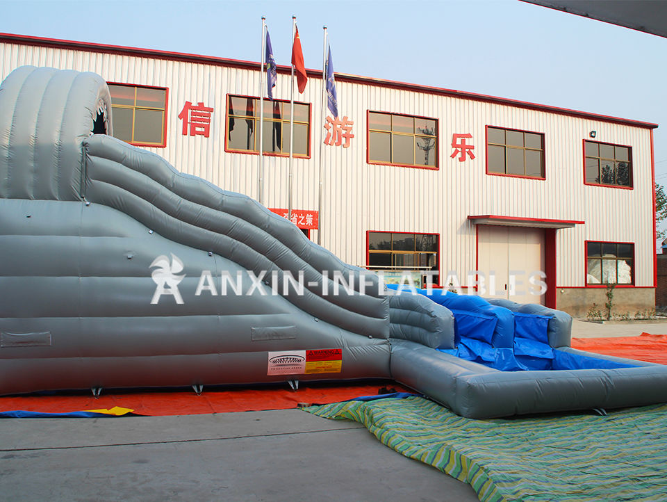 Giant inflatable water slide