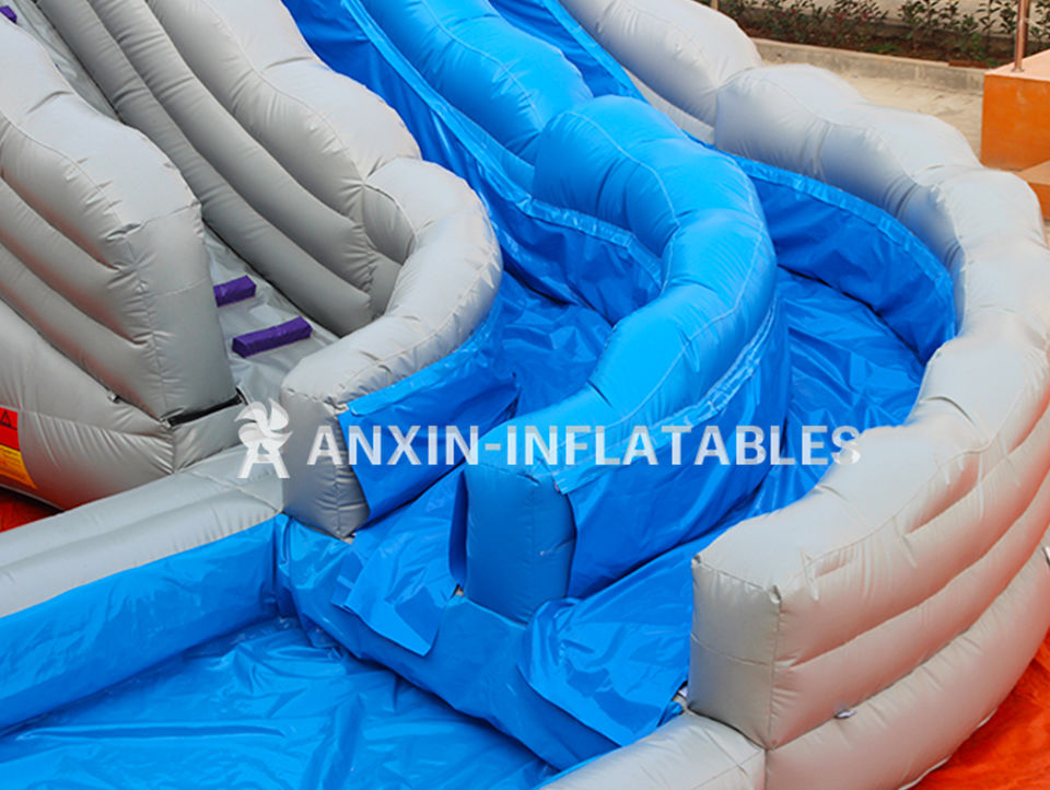 Giant inflatable water slide