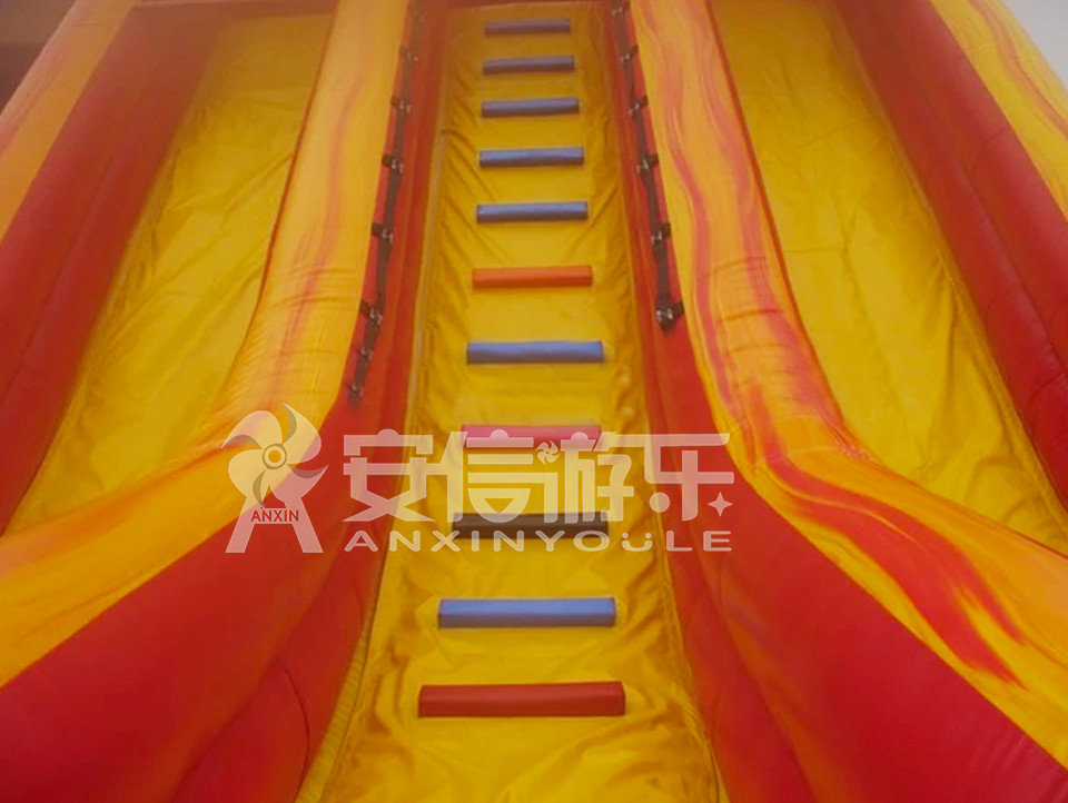 Giant inflatable water slide