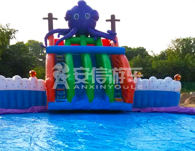 ANXIN Inflatable obstacle course floating mobile water park