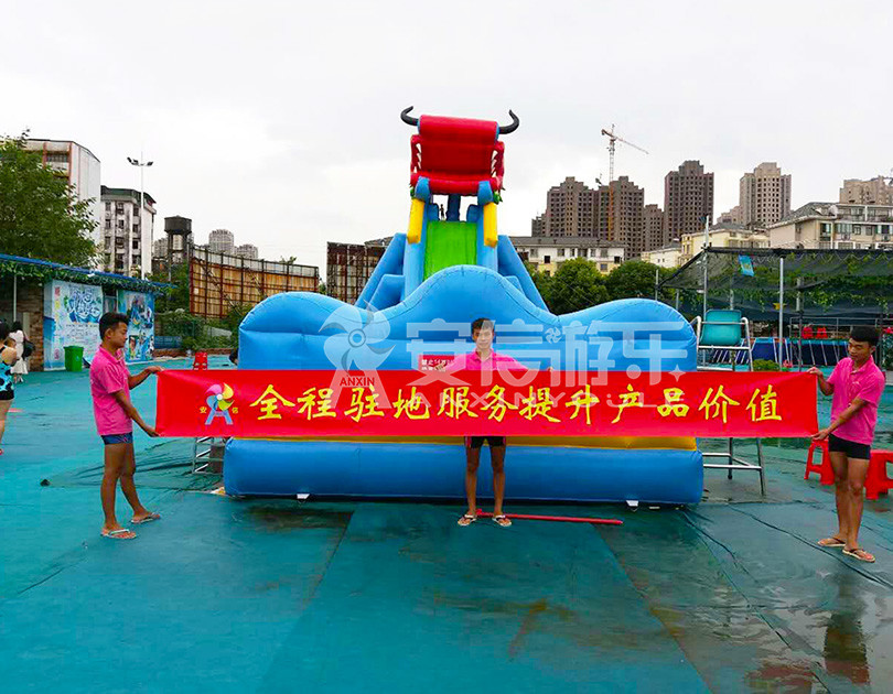 ANXIN Inflatable obstacle course floating mobile water park