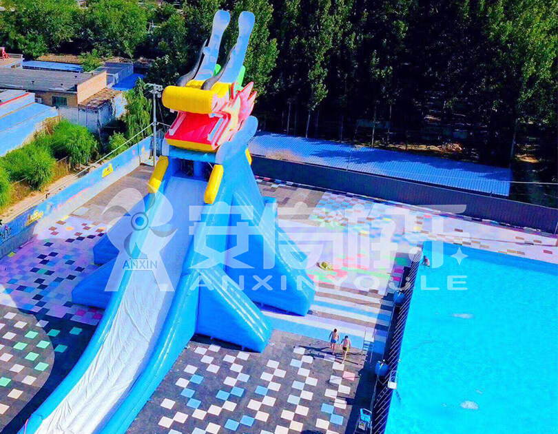 ANXIN Inflatable obstacle course floating mobile water park