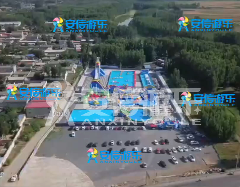 ANXIN Inflatable obstacle course floating mobile water park