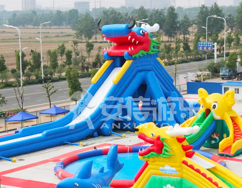 ANXIN Inflatable obstacle course floating mobile water park