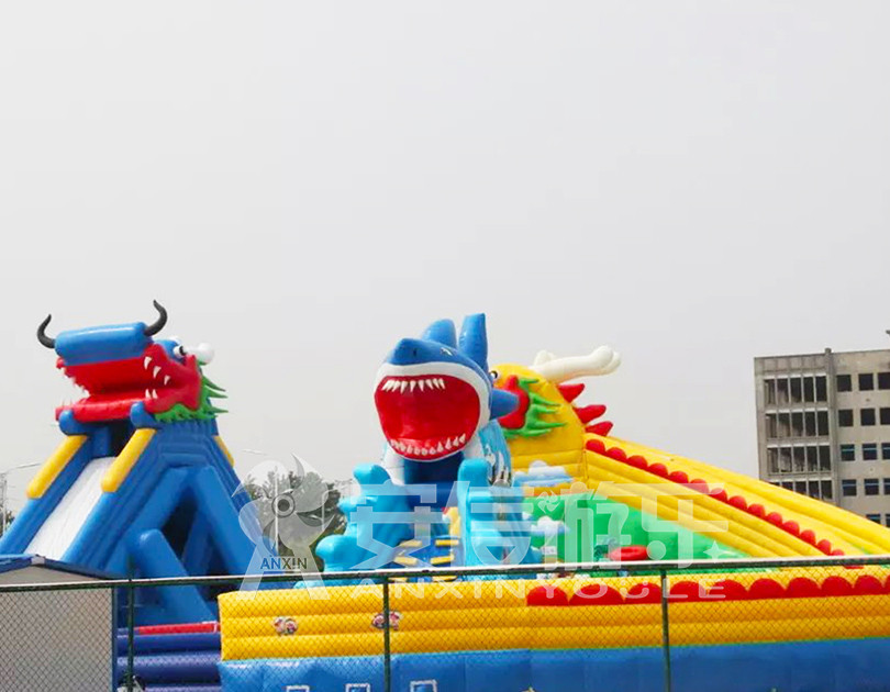 ANXIN Inflatable obstacle course floating mobile water park