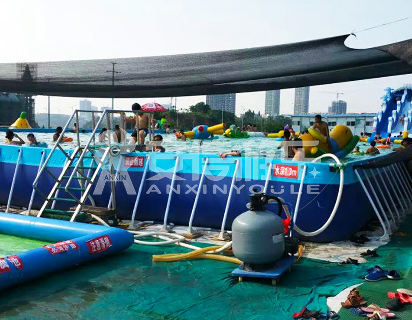 ANXIN Inflatable obstacle course floating mobile water park