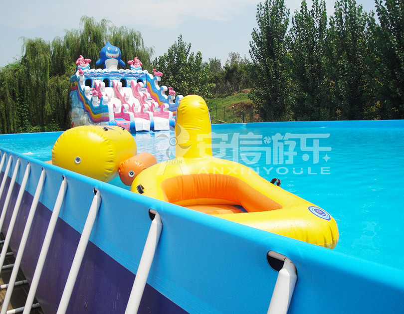 ANXIN Inflatable obstacle course floating mobile water park