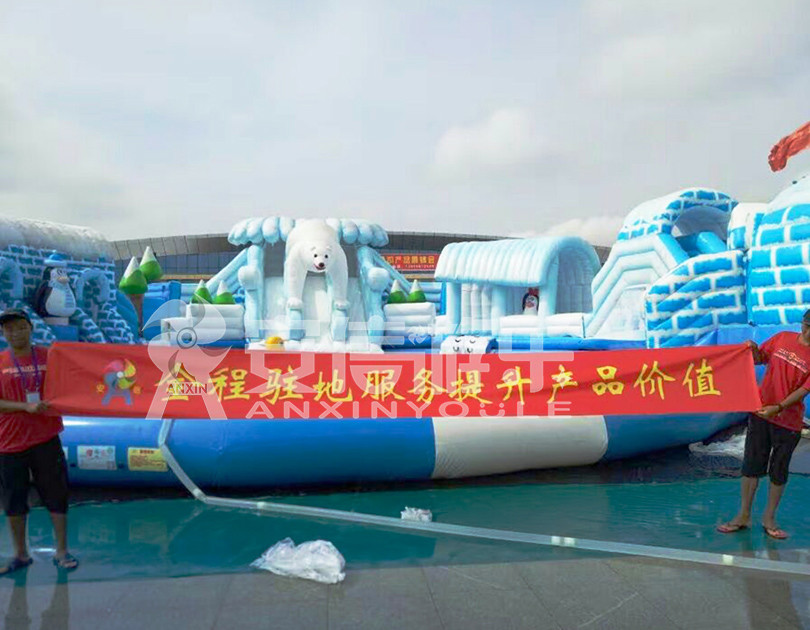 ANXIN Inflatable obstacle course floating mobile water park