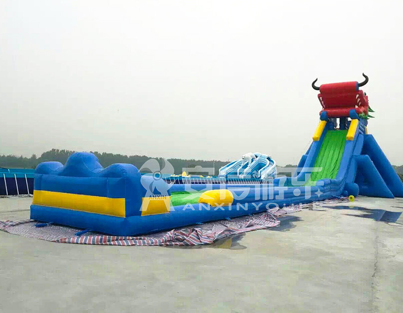 ANXIN Inflatable obstacle course floating mobile water park