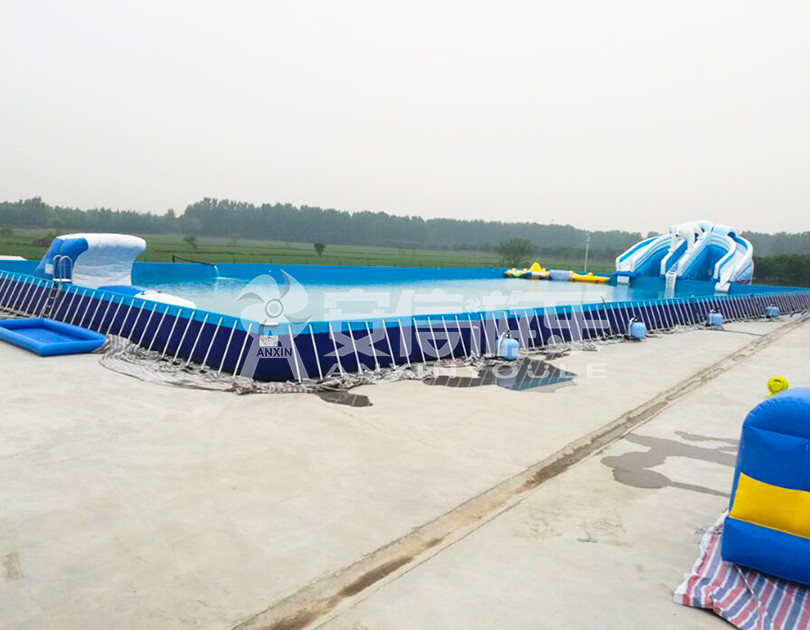 ANXIN Inflatable obstacle course floating mobile water park