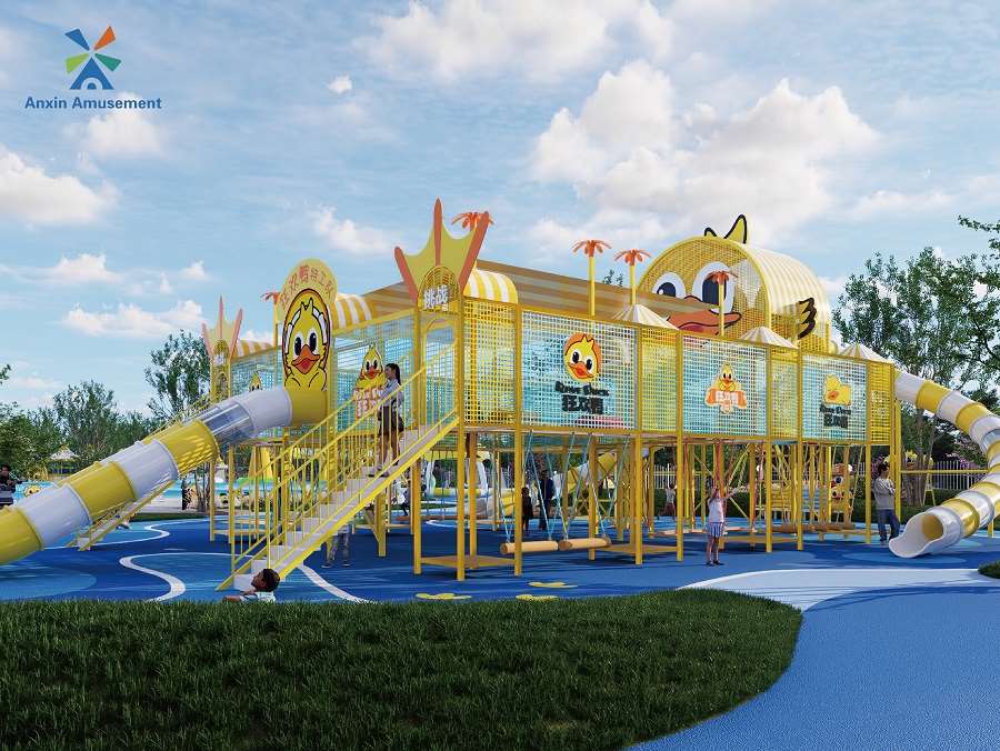 Outdoor amusement park Sunshine Family Park power free rides park